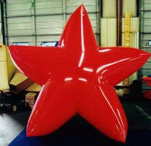 Red Star Helium Balloon
